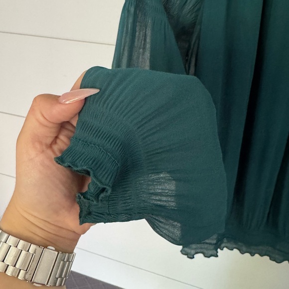 Express Deep Green Blouse, Women’s XS - Picture 5 of 7